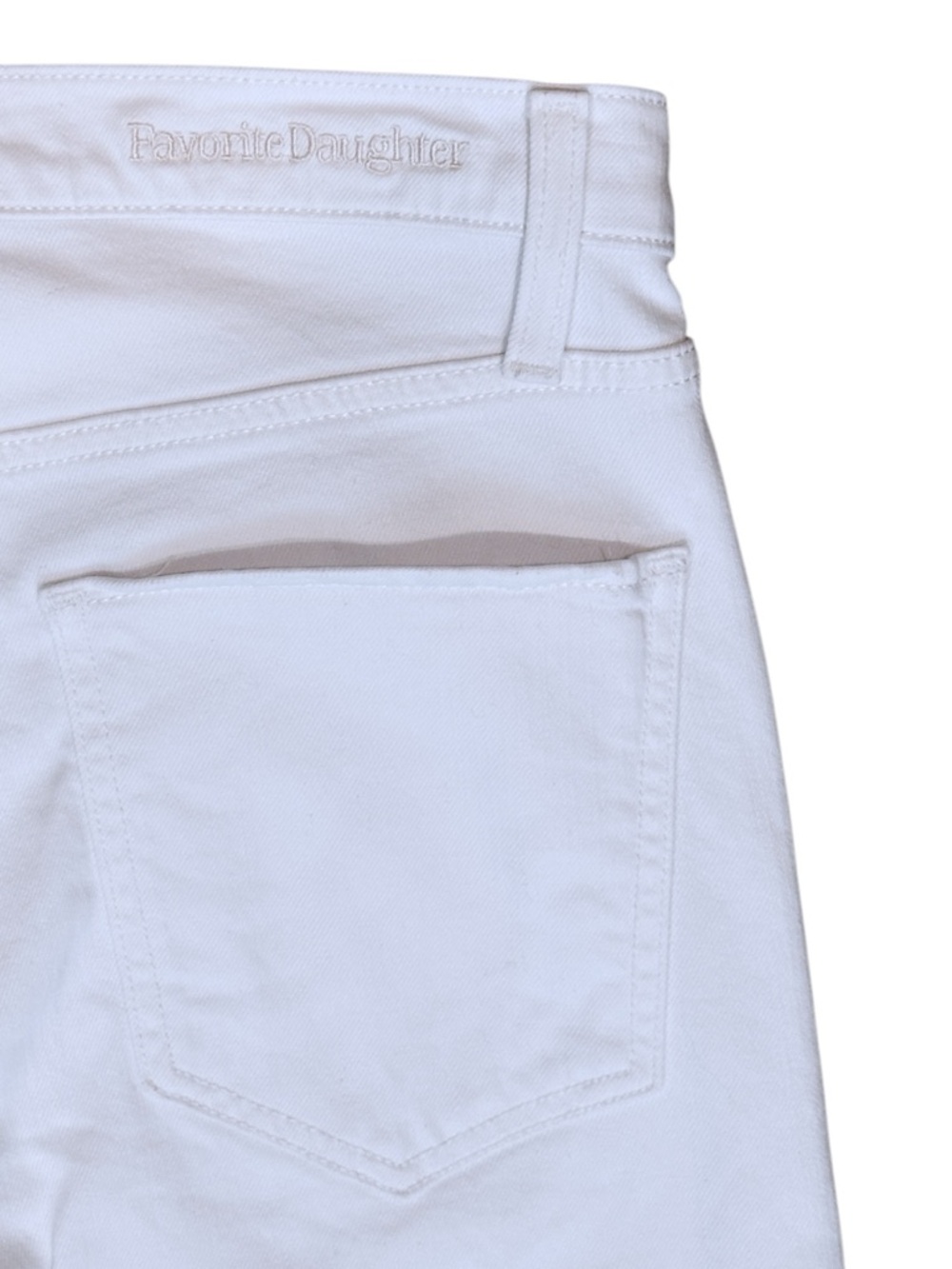 Favorite Daughter Valentina Tower High Rise Slit Jeans in Bahamas White Women 30 - Picture 6 of 10